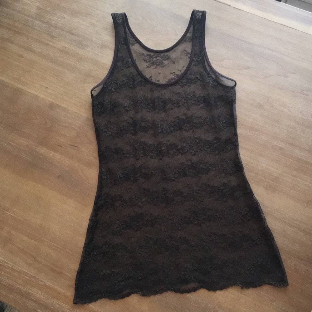 Chocolate Lace Top - Express